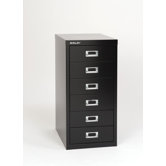 Six-Drawer Under-the-Desk Steel Storage Cabinet