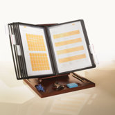 Stack and Style Wood Desktop Document Quick Reference Page System