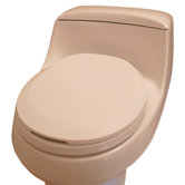 Hygienic Plastic Toilet Seat in White