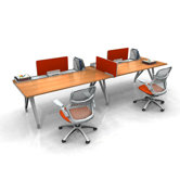 EYHOV Rail Double Workstation