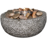 Rock Stone Tea Light Candle Holder