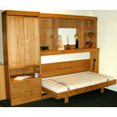 Contemporary Horizontal Twin Murphy Bed