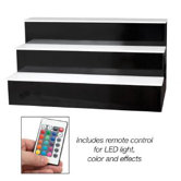 Illuminated 3-Step Bar Back Riser