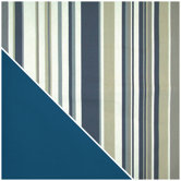 Newport Navy Stripe Designer Print Cover