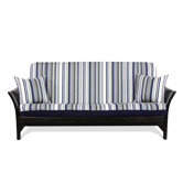 Newport Navy Stripe Designer Print Cover