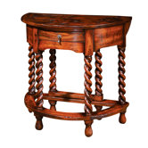 Gateleg Rope Twist End Table