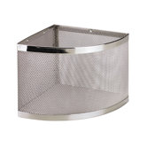 Mesh Large Corner Basket in Polished