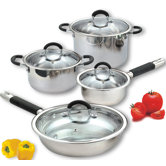 8 Piece Stainless Steel Cookware Set