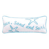 Surf's Up Starfish Quilt Pillow