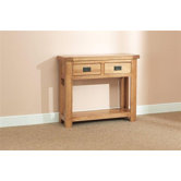 Buckingham Oak 2 Drawer Console Table