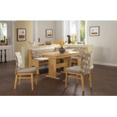 Eckbankgruppe "Silvia" in Beige / Silber / Buche