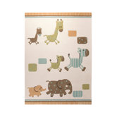 Lucky Zoo Beige Kids Rug