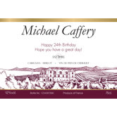 Personalized Red Wine Label