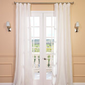 Signature Lace French Linen Sheer Curtain Panel