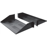 25"D 2-Piece Double-Sided Vented Divided Shelf - 2 RU