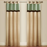 Pin Tuck Lined Curtains with Eyelet Heading