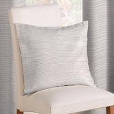 Rib Plain Cushion Cover in White