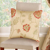 Poppy Trail Cushion Cover in Red