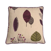 Cleo Cushion Cover in Aubergine