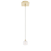 1 Light Krystall Square Pendant