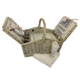 Double Lidded 4 Person Picnic Hamper