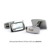 Men's Jewelry Stainless Steel Cufflink with Mop