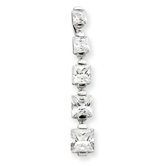 Sterling Silver CZ Journey Pendant
