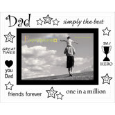 Moments Bevelled Glass Dad Photo Frame