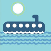 Things That Go - Submarining Stretched Wall Art
