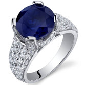 Striking Exuberance 3.25 Carats Ring in Sterling Silver