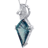 Kite Shape Gemstone Large Pendant