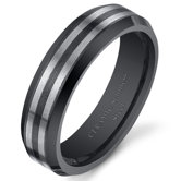Stainless Steel Ceramic Wedding Band
