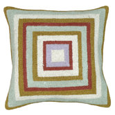 Squares 100% Wool Hook Pillow
