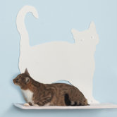 23" Cat Silhouette Prance Cat Shelf
