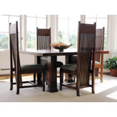 Frank Llloyd Wright Dana-Thomas 60 - 84" W x 48" D Extension 5 Piece Dining Set