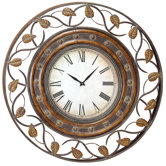 36" Decorative Iron Wall Clock