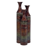 Tall Slender Floor Vase (Set of 3)