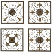 Metal Wall Plaque Set