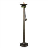 Vesta Citronella Flame Outdoor Torchiere Floor Lamp in Bronze