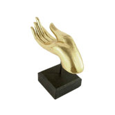 Novica Buddha's Golden Greeting Hand Sculpture