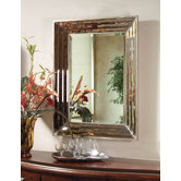 Jewels Wall Mirror - Silver Leaf