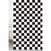 Shower Curtains Peva Chess Board Shower Curtain in Black / White