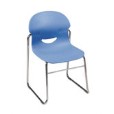 I.Q. Series 17.5" Plastic Classroom Sled-Based Chair