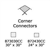 8700 Series Corner Connector (30" x 30")