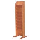 Wooden Literature Display, 10 Pockets