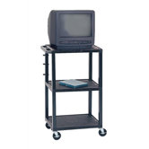 Adjustable Height Audio Visual Cart - Plastic