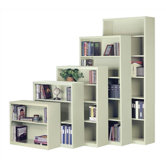 42" H Steel Three Shelf Bookcase