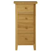 Amber Tall Narrow 4 Drawer Chest