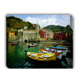 Boat in Vernazza Outdoor Canvas Art
