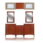 Metropolitan 79" Double Basin Vanity with 18" Center Drawers Unit